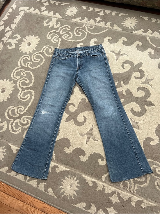 Lux Denim - Lux Washed Blue Flare Wide-Leg Jeans